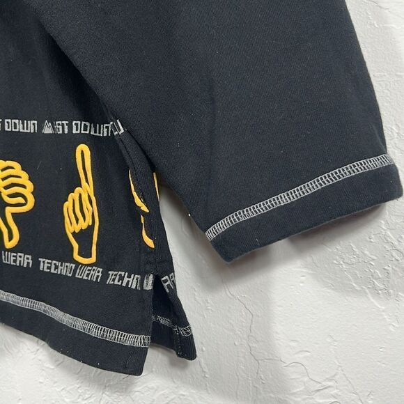 🔥 FIRST DOWN TECHNO Japanese Designer Streetwear Brand Sweatshirt Lg - PERFECT - Picture 4 of 8